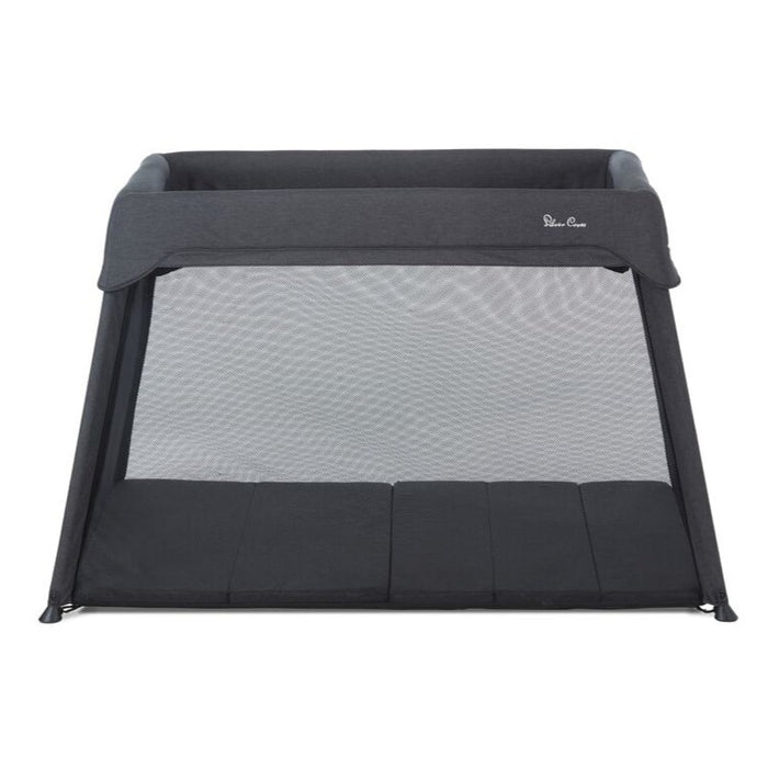 Silver Cross Slumber Portable Travel Cot Carbon with Free Newborn Insert Sheet