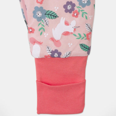 Snugtime Lined Footless Padded Blanket Sleeper 1 - Pink Floral 2.5 Tog