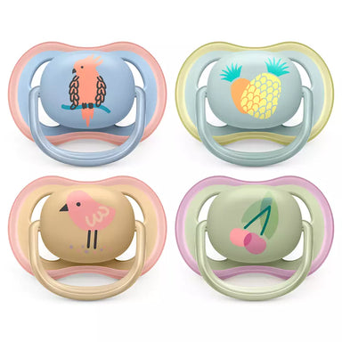 Philips Avent Ultra Air Soother 0-6 months 2-pack Bird/Fruit