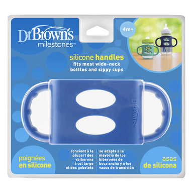 Dr Browns Wide Silicone Handles Blue