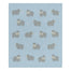 Living Textiles Whimsical Baby Blanket Hippo/Blue