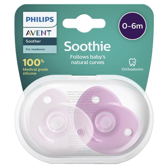 Philips Avent Soothie 0-6 Months 2-pack Pink