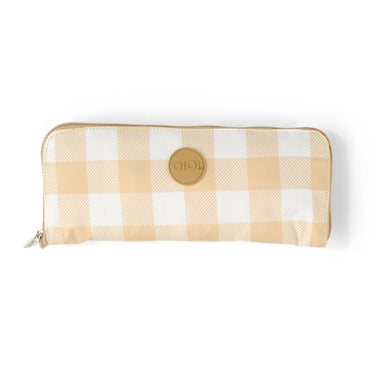 OiOi Fold-Up Tote - Beige Gingham