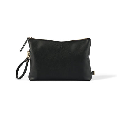 OiOi Nappy Changing Pouch - Black Vegan Leather