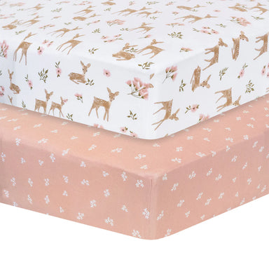 Living Textiles Jersey Cot Fitted Sophia Garden 2-Pack
