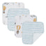 Living Textiles 4-pack Face Washers - Up Up & Away/Stripes