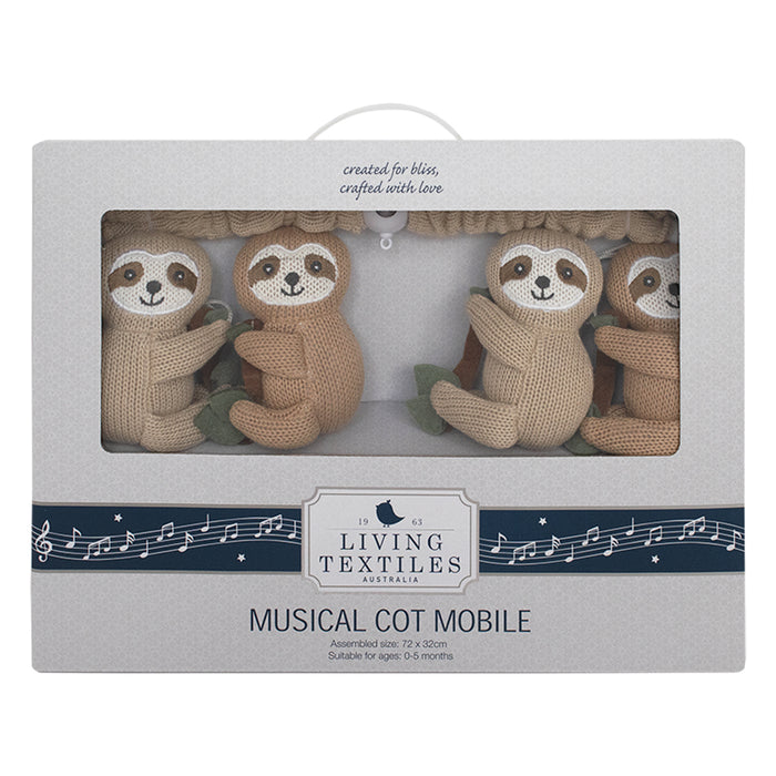 Living Textiles Cot Mobile - Sloth