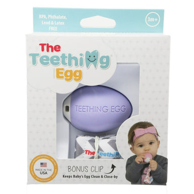 B4K Teething Egg & Bonus Clip Lavender