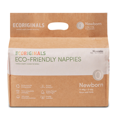 Ecoriginals Eco-Friendly Nappies Newborn (0-4.5 kg)