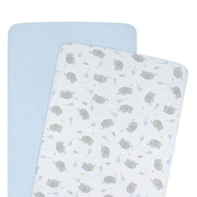 Living Textiles 2-pack Jersey Bassinet Fitted Sheet - Mason